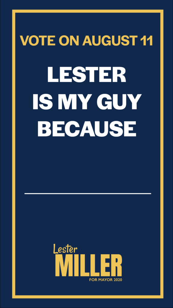 Lester Miller is my guy