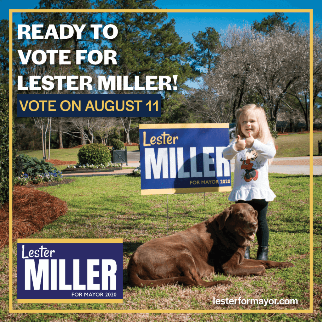 Ready to vote for Lester Miller